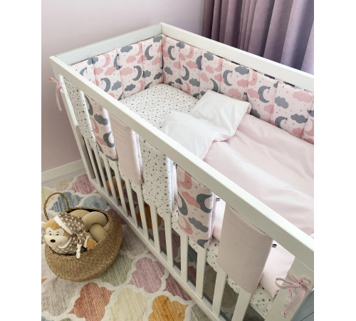 veres 154.05.01 set de bare de protectie fens "sleepy moon pink" (6 buc.)