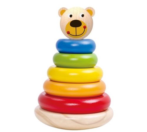 Jucării pentru Copii - Magazin Online de Jucării ieftine in Chisinau Baby-Boom in Moldova tooky toy tkf004 piramida din lemn "ursul"