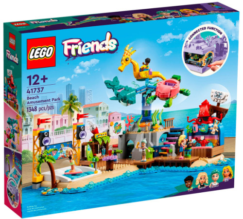 lego friends 41737 constructor "parc de distractii de plaja" (1348el.)