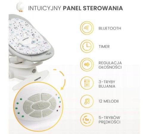 caretero-8012 balansoar electronic "noco" (p&acirc;nă la 9 kg.) grafit