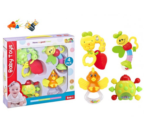 Jucării pentru Copii - Magazin Online de Jucării ieftine in Chisinau Baby-Boom in Moldova op МЛЕ1.235 set zdrănitoare (4 buc.)