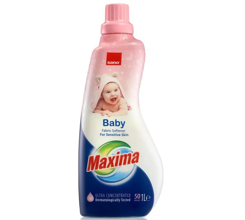 Бытовая химия в Молдове sano maxima Концентрированный ополаскиватель baby (1 л.) 269003/991419