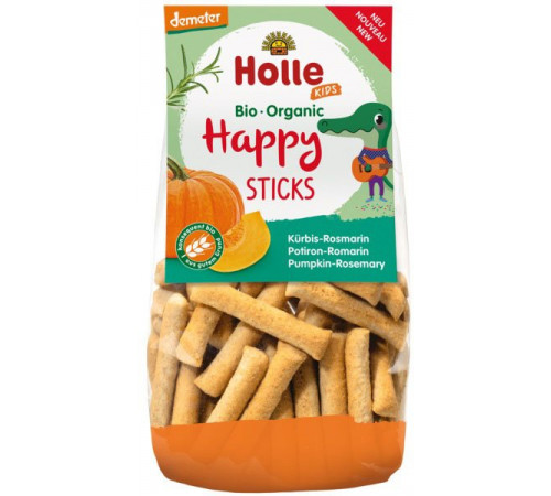 Детское питание в Молдове holle bio organic Палочки пшеничные с тыквой и розмарином (3 года +) 100 гр.