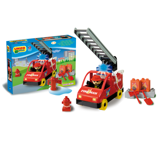 androni giocattoli 8546-0000 constructor "mașină de pompieri"