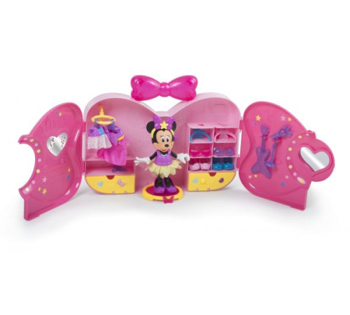 disney 183711 papusa minnie "pop star" garderoba cu accesorii