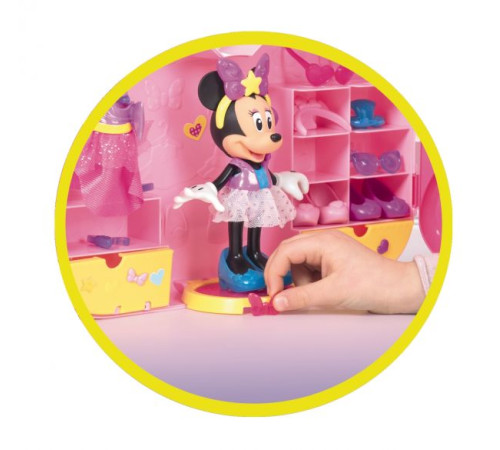 disney 183711 papusa minnie "pop star" garderoba cu accesorii