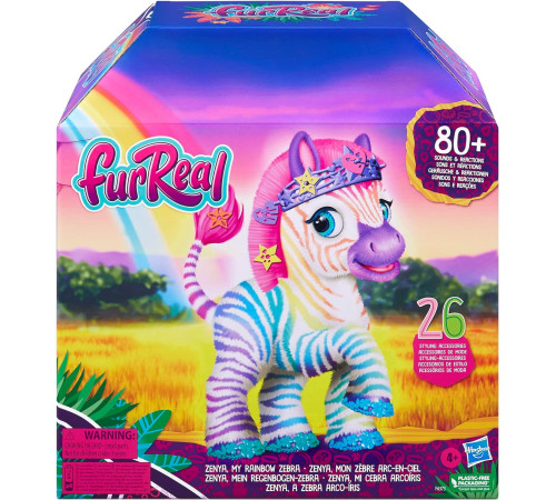 FurReal Friends F6373 Jucărie interactivă "My Rainbow Zebra"  furreal friends f6373 jucărie interactivă "my rainbow zebra"