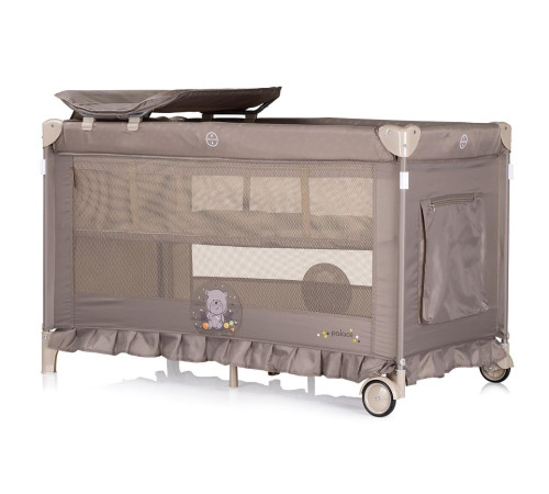 chipolino kosipa252be Țarc-patut cu baldachin palace bear bej