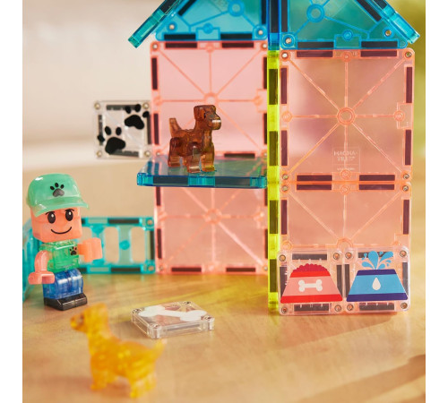 magna-tiles 252027mt Магнитный конструктор "Парк для щенков" (27 дет.)