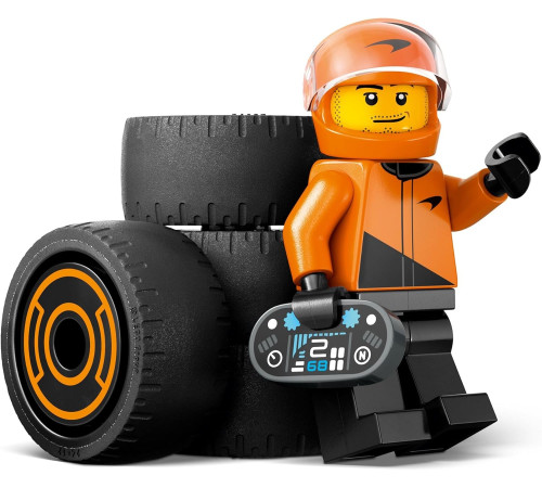 lego city 60442 Конструктор "Пилот f1 на гоночном автомобиле mclaren" (86 дет.)