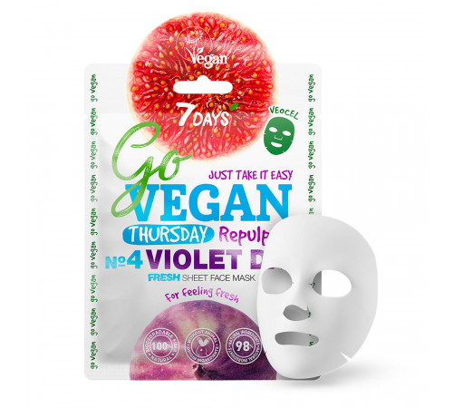  7days go vegan Тканевая маска для лица thursday 25г 470036