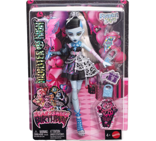 monster high jbg75 Кукла Фрэнки Штейн "Страшный и милый день рождения"