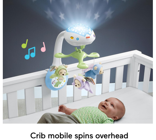 fisher-price cdn41 Мобиль с пультом управления "Сон бабочки"