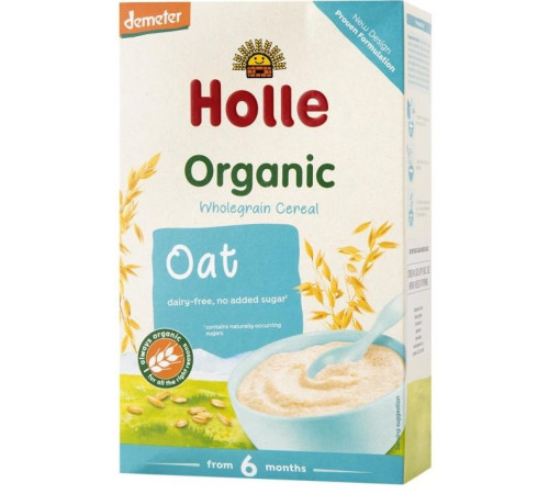  holle bio organic Каша безмолочная овсяная (6 м+) 250 гр.