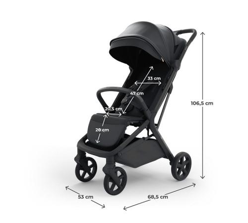 kinderkraft cărucior nubi 3 negru