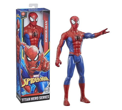 avengers e7333figura titan hero "spider-man" (30 cm.)