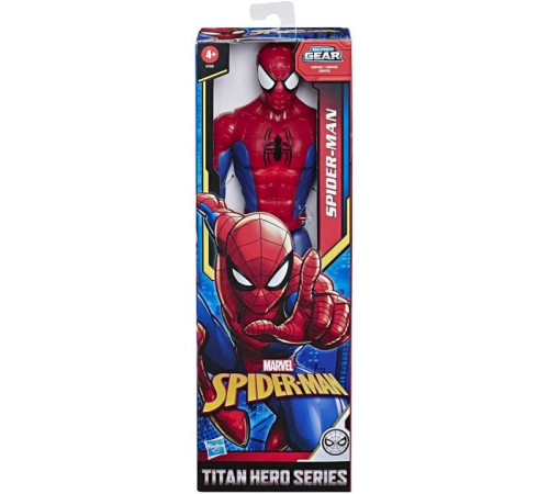  avengers e7333figura titan hero "spider-man" (30 cm.)