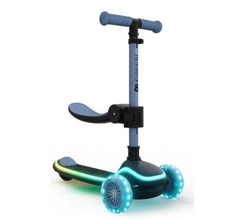  kinderkraft trotinetă 2 &icirc;n 1 raket up cu lumini led (albastru