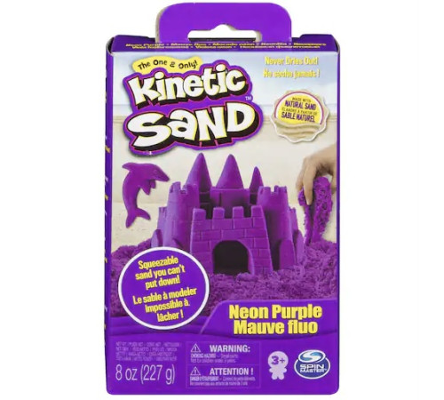 kinetic sand 6033332 nisip cinetic neon (227 g.) în sort.