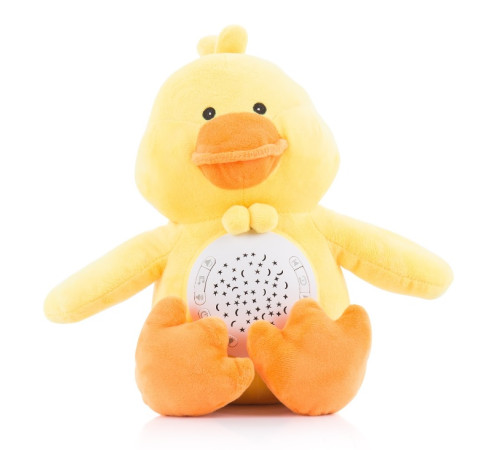 chipolino pil02007duck Плюшевая музыкальная игрушка с проектором "Уточка"