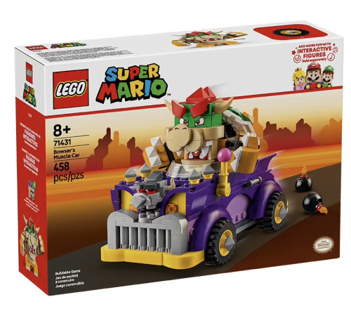  lego super mario 71431 constructor bowser muscle car (additional set) (458 buc.)