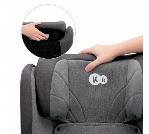 kinderkraft scaun auto junior fix2 i-size gr. 2/3 (100-150 cm) gri