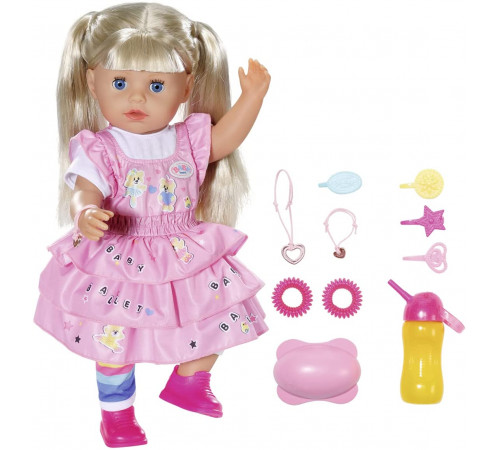 Детский магазин в Кишиневе в Молдове zapf creation 828533 Интерактивная кукла "little sister baby born" (36 см.) 