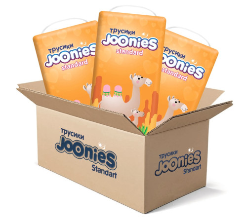  joonies mega pack 755002 standard scutece-chilotei  l, 9-14 kg, (3x42) 126 buc.