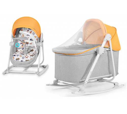  kinderkraft patut-balasoar 5-in-1 nola gri/galben