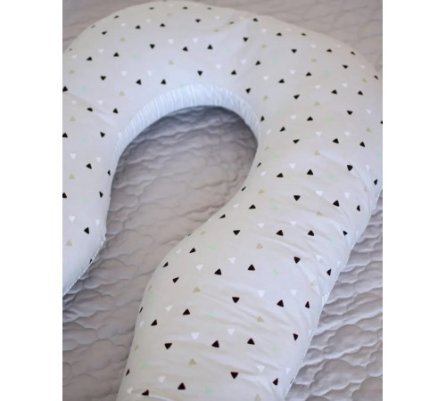 veres 301.15.06 pernă pentru gravide &icirc;n formă de u (140х75 cm.) gri\triunghiuri