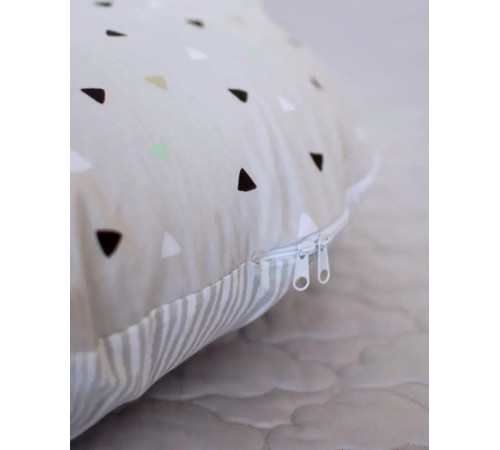 veres 301.15.06 pernă pentru gravide &icirc;n formă de u (140х75 cm.) gri\triunghiuri