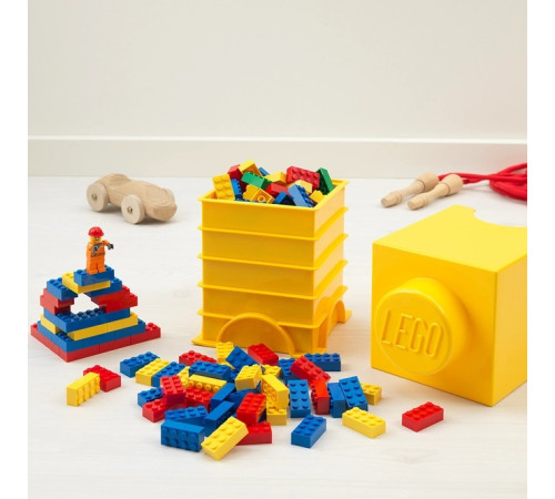 lego cutie pentru depozitare storage brick 1 (18x12,5x12,5 cm.) galben
