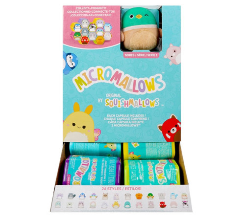  squishmallows sqmm0040 jucărie de pluș - surpriză "micromallows blind plush" (6 cm.) in sort.