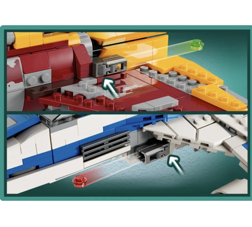 lego star wars 75364 new republic e-wing™ vs shin hachi starfighter™ (1064 piese)