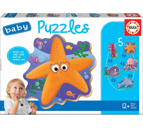  educa 18058 puzzle pentru copii "animale de mare"