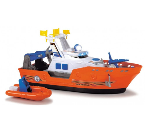 dickie 3308375 Спасательное судно с функцией разбрызгивания воды, светом и звуком