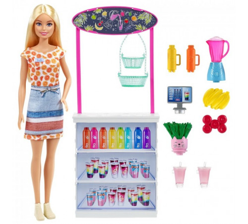 barbie grn75 set de joacă cu păpușă  "fresh bar"