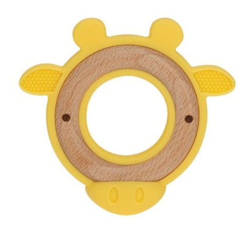 nuby nv06009 Прорезыватель дерево/силикон (в асс .)