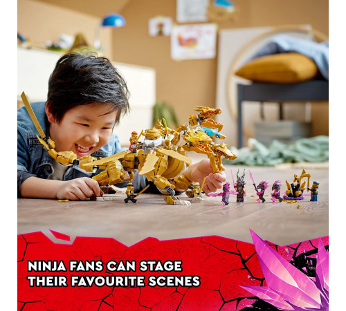 lego ninjago 71774 Конструктор "Золотой Ультра Дракон Ллойда" (989 дет.)