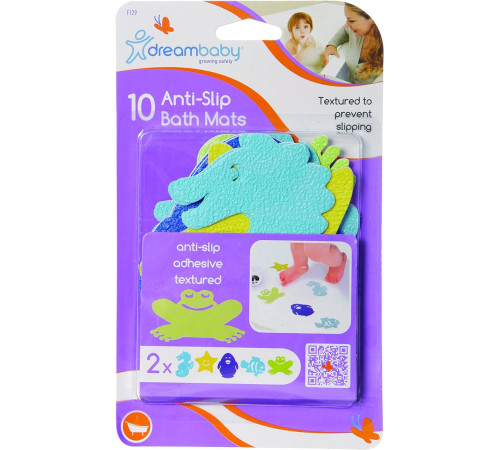 Dreambaby G129 Сovorașe mini de baie antiderapante (10 buc.)  dreambaby g129 Сovorașe mini de baie antiderapante (10 buc.)