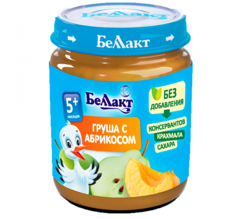 Детское питание в Молдове Беллакт Пюре из груш и абрикос 100 гр. (5 м. +) Детское питание в Молдове Беллакт Пюре из груш и абрикос 100 гр. (5 м. +)