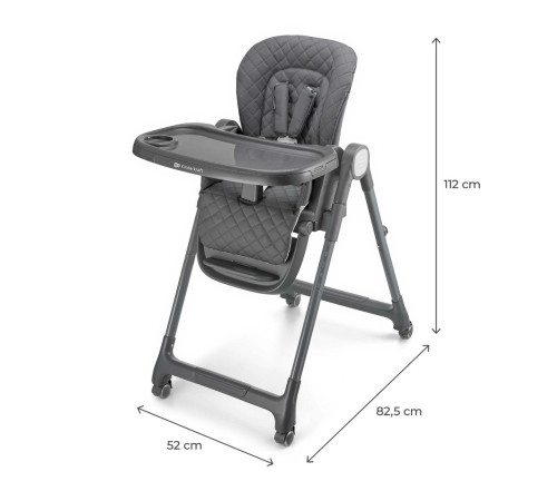 kinderkraft scaun pentru copii 3-in-1 tulo gri