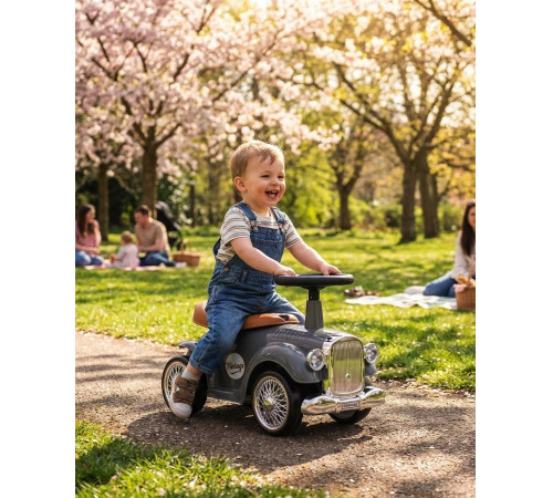 baby mix 59132 mașinuță "retro" (gri)