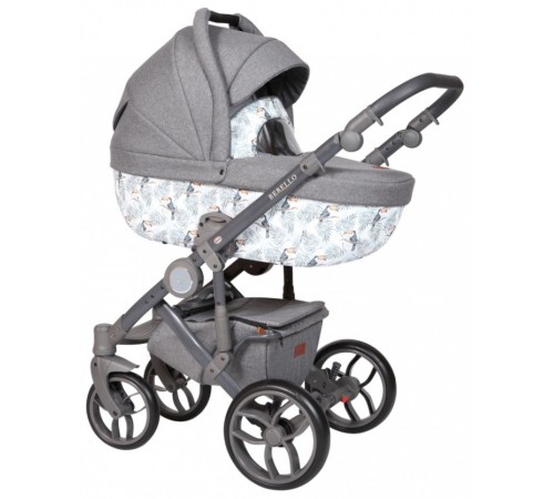 Baby Merc Коляска 2-в-1 Bebello B/173A тропик/серый baby merc Коляска 2-в-1 bebello b/173a тропик/серый