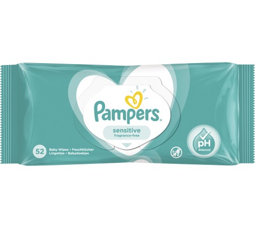 Pampers Влажные салфетки Sensitive (52шт.) pampers Влажные салфетки sensitive (52шт.)