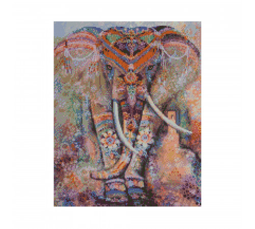  strateg leo fa20189 mozaic cu diamante "elefant indian" (40x50 cm.)