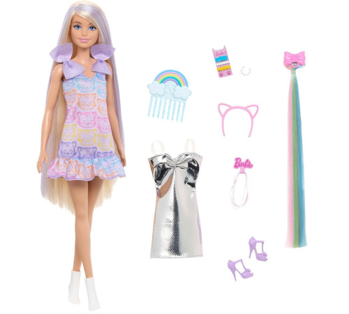 barbie jct72 păpușă barbie blondă "fun & fancy " cu accesorii
