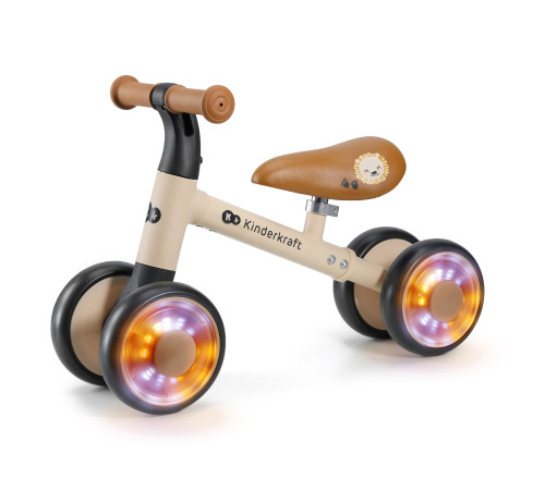 kinderkraft mini-bicicletă fără pedale "cutie flash" (bej)