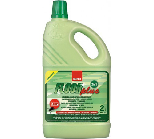 Produse chimice de uz casnic in Moldova sano floor plus detergent lichid pentru pardoseli împotriva furnicilor (2 l) 423635