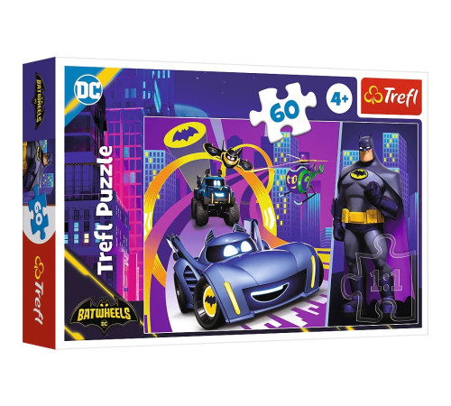  trefl 17400 Пазлы "Бэтмен и его транспортные средства" (60 эл.)